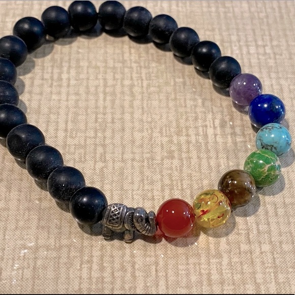 Bracelet Stretchy Boho Beaded-OS - Picture 3 of 3